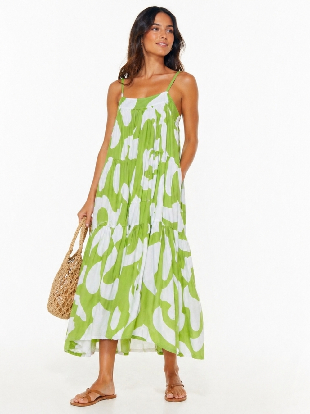 Abel the Label for Anthropologie Bright Citron Maxi Dress